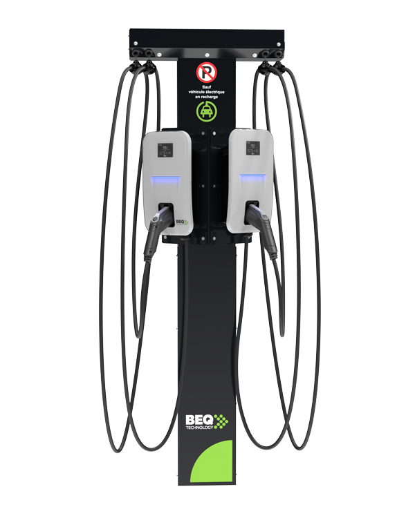 Piédestal intégral universel BEQ Technology pour bornes de recharge